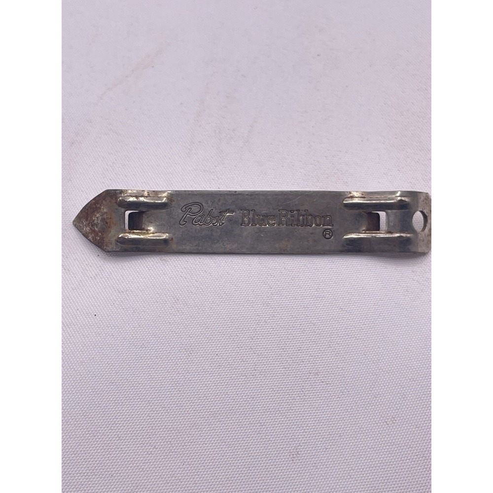 Pabst‎ Blue Ribbon Beer Can Bottle Opener Church Key Vintage-D